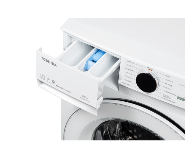 Pralka Toshiba TW-T21BU90UWPL(WW) Slim 8kg 1400obr Funkcje pary Aplikacja TSmartLife  - 1545434 - zdjęcie 7